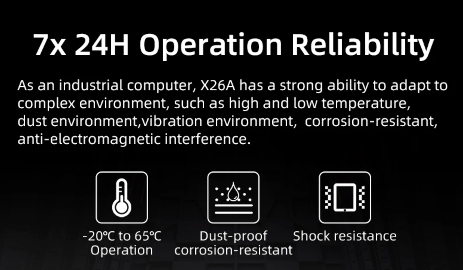 Industrial reliability specifications